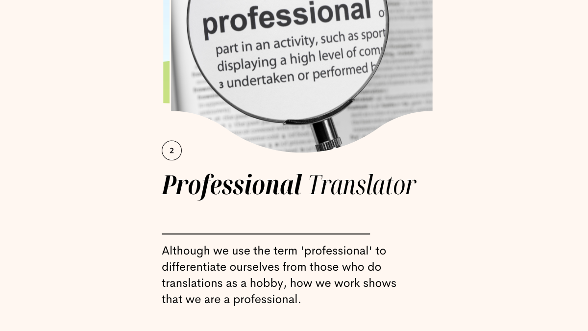 Terms in translation - Professional Translator