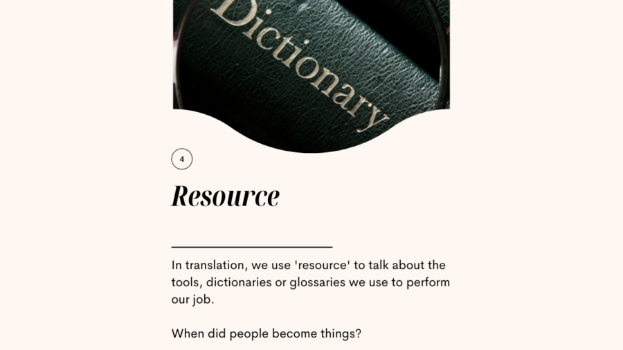 Terms in translation - Resource